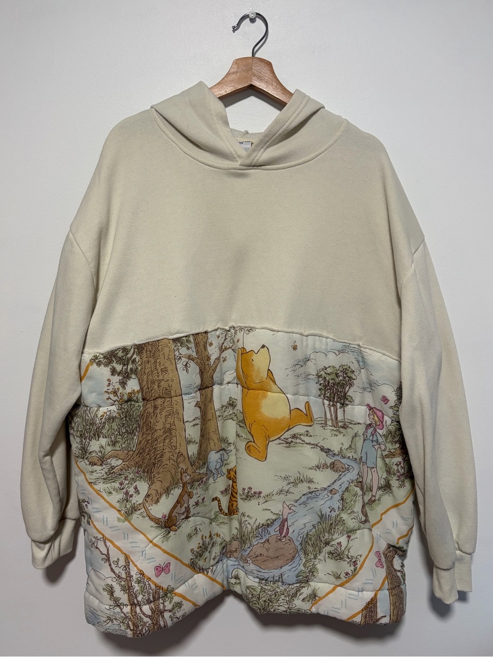 Disney Winnie the Pooh Upcycled Pullover Hoodie